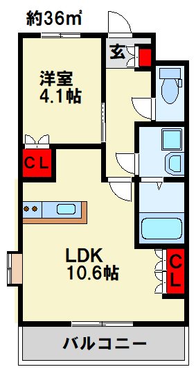 ロイヤルガーデン参番館 106号室 間取り