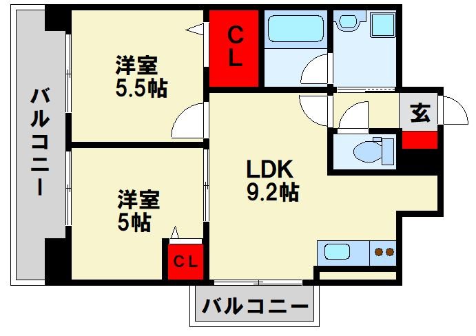 コンダクトレジデンス折尾 間取り図