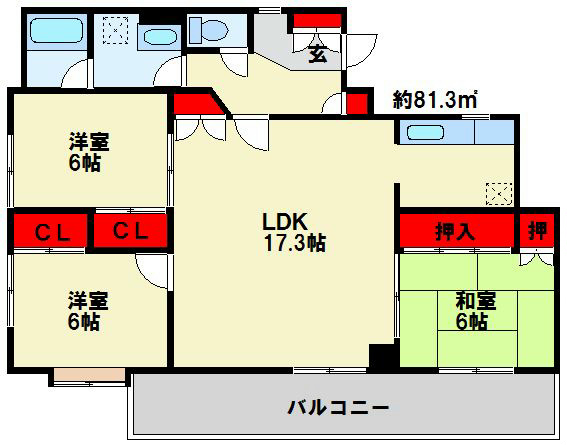 ロワールイン守恒 間取り図