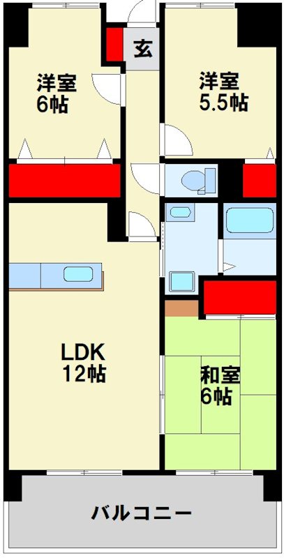 セントラルアベニュー 間取り図