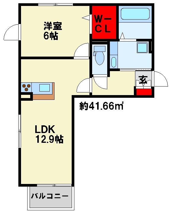ベルセゾンⅢ 203号室 間取り