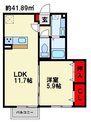 Recente浜町 間取り図