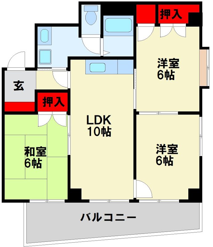 オークランドハイツ 間取り図