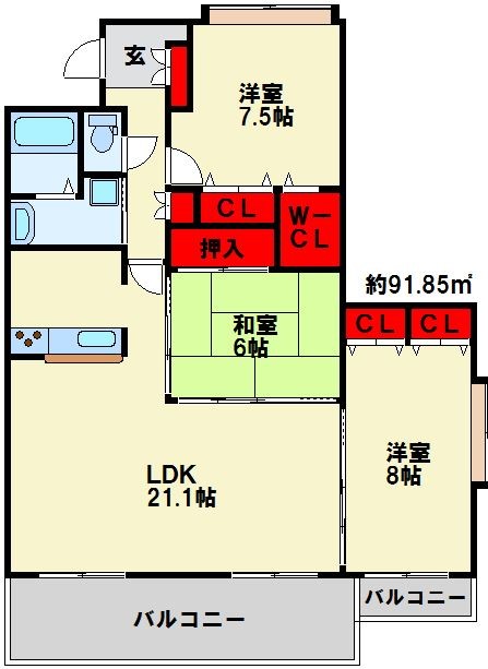 ルピナス守恒 間取り図