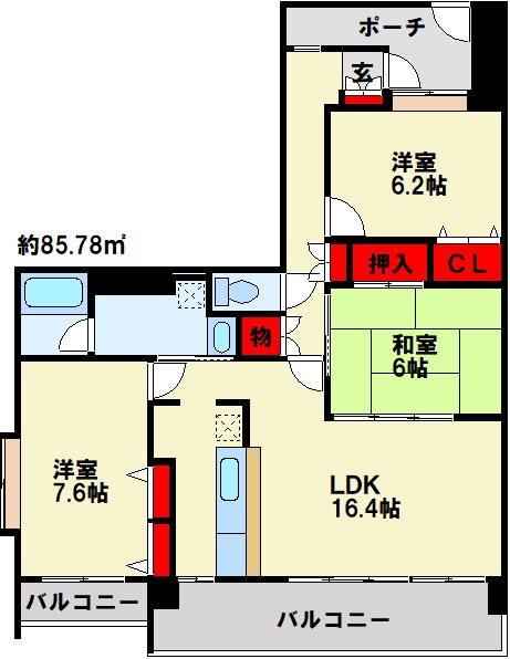 ルピナス守恒 間取り図