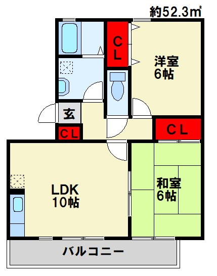 グローリー中村 間取り図