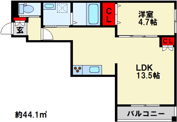 ポルト・ボヌール 間取り図