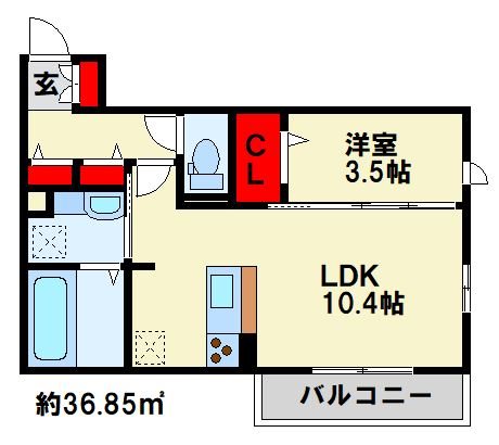 Excellent街角伍番館 間取り図