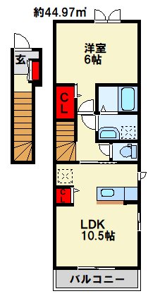 スプリング・外園A 間取り図