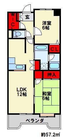 ラ・セーヌタイヨー 603号室 間取り