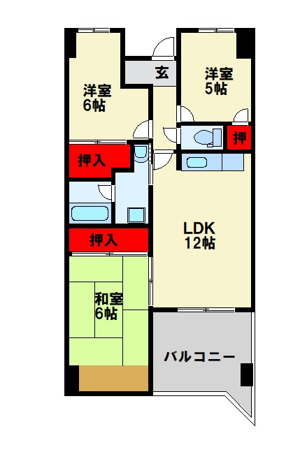 ベルデェ守恒 間取り図