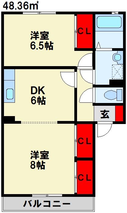 ファミーユ則松 間取り図