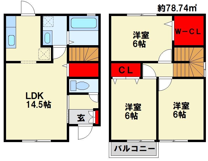 ウィルコート本城 間取り図
