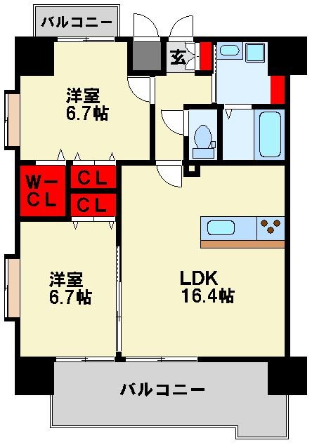 サージュ陣原  間取り図