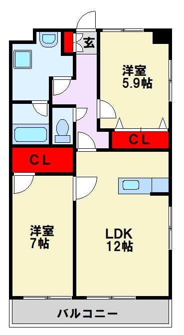 エミネント華里 間取り図