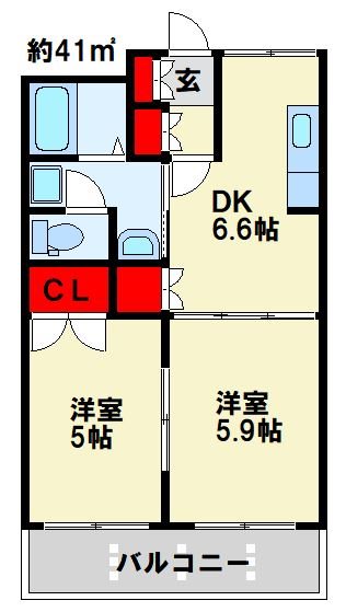 プロニティＢ 間取り図