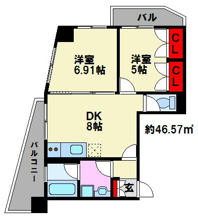 GALA 小倉 間取り