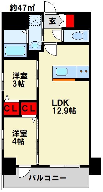 プレジデンス　ざ京 間取り