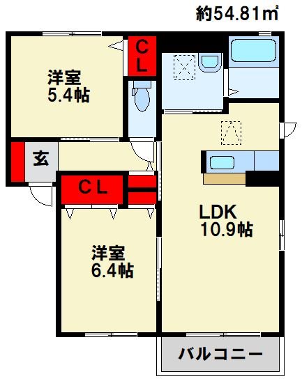 ファミーユ樹 A棟 間取り