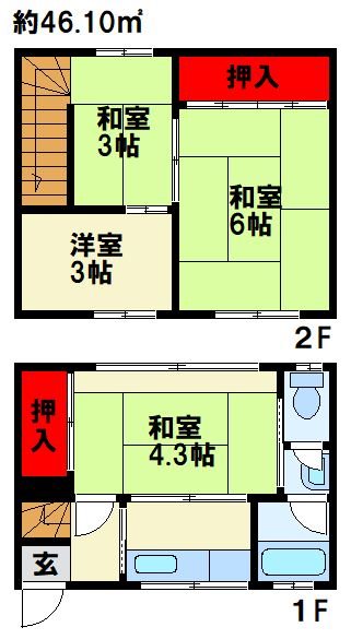 アセットハウス鳴水 Ⅰ 間取り
