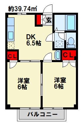 ファミールヒイラギB 間取り