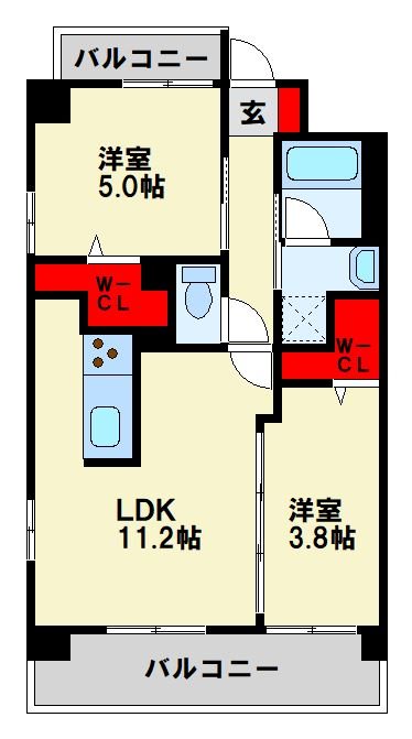 コンダクトレジデンスSANGAMORI 間取り
