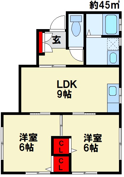 コーポ中山6 間取り