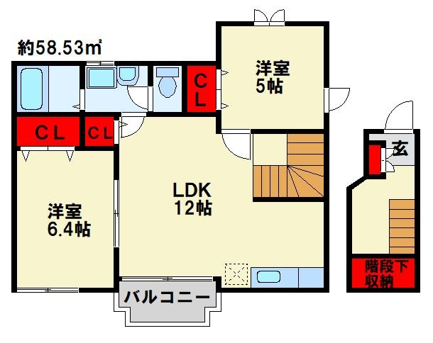 アヴニール　S 間取り