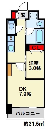 コンダクトレジデンスJINNOHARU 間取り