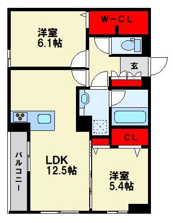 アトレ西折尾 間取り