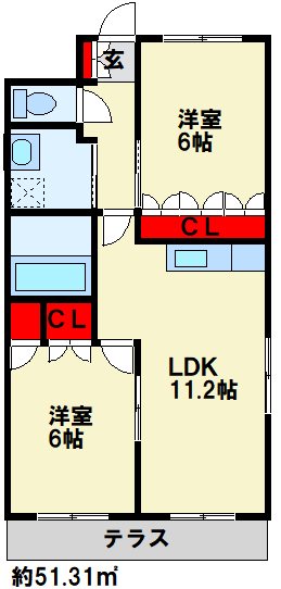アンジュ・フォンティーヌ 間取り