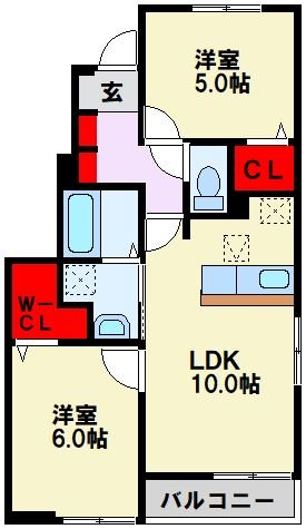 アンジュ本城 間取り
