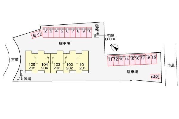 アンジュ本城 駐車場
