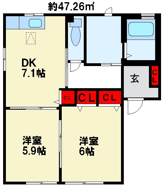 咲ら坂Hi！　H棟  間取り
