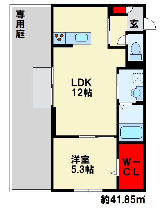 D-ROOM本城東　A棟 間取り