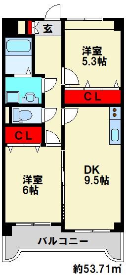 アテッサ南小倉 間取り