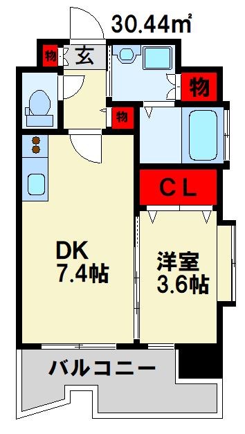 福岡県北九州市小倉北区竪町２丁目4-8 間取り