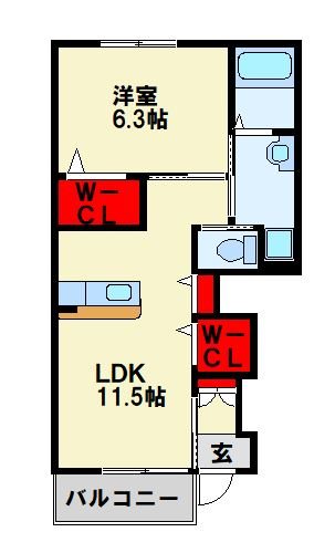メゾン東二島 間取り