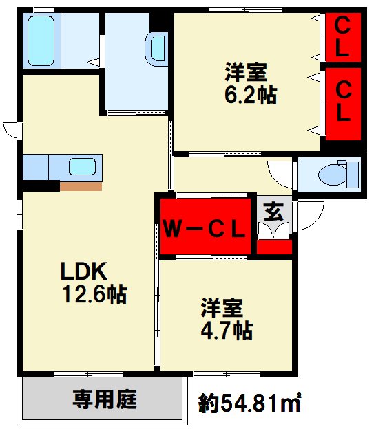 シャーメゾン・ヴァン　A棟 間取り