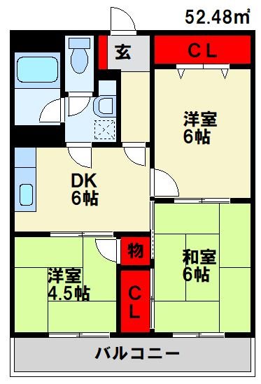 ベルガ本城 間取り