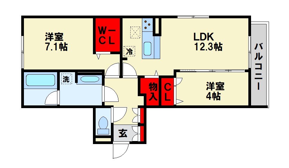 アトレ西折尾 間取り