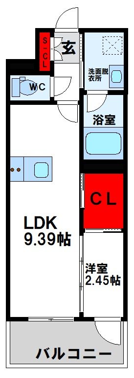 福岡県北九州市小倉北区黄金１丁目 間取り
