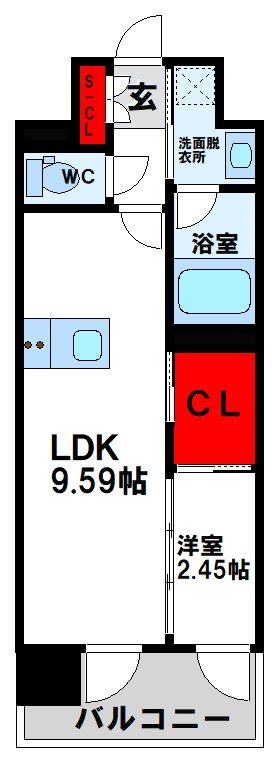 福岡県北九州市小倉北区黄金１丁目 間取り