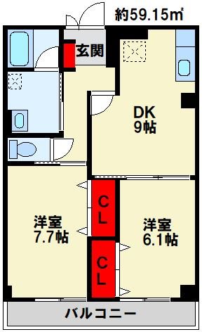 シティフォート 間取り