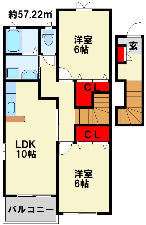 ペンサミエント　Ｃ棟 間取り