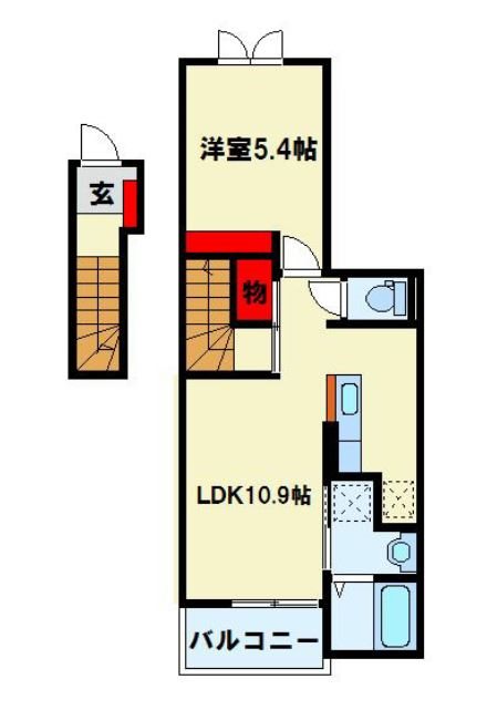 サンデリアーナⅢ　A棟  間取り