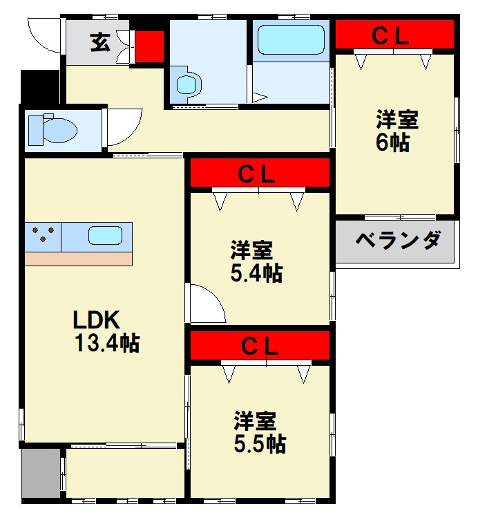 クローリス仙水 間取り
