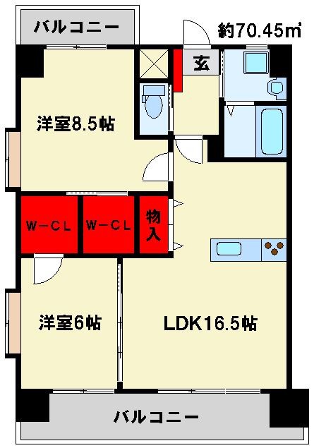 アクシオ北九州 間取り