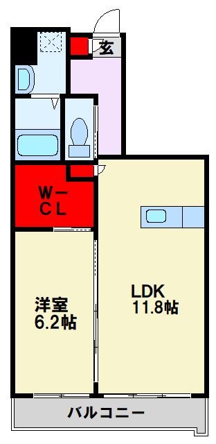 福岡県北九州市八幡東区西本町３丁目 間取り
