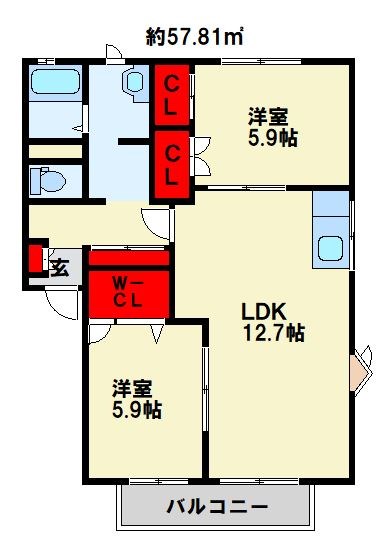 コモンシティ志井　A棟 間取り